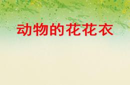 小班美术动物的花花衣PPT课件
