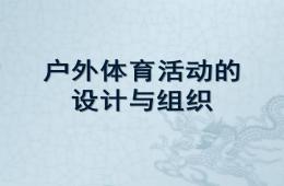 幼儿园户外体育活动设计与组织PPT课件