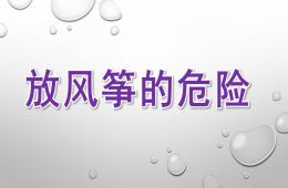 大班安全放风筝的危险PPT课件
