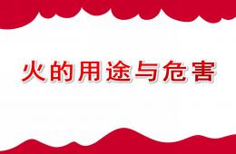 小班安全火的用途与危害PPT课件