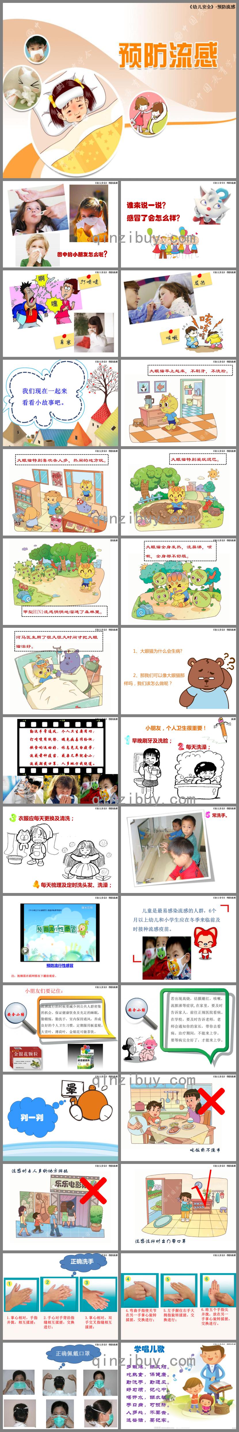 中班安全预防流感PPT课件