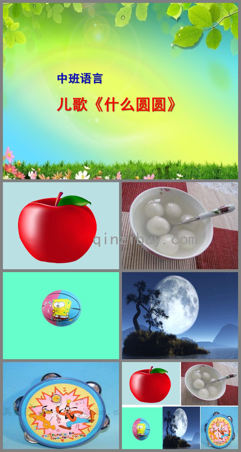 中班语言什么圆圆PPT课件