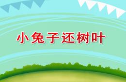 中班语言小兔子还树叶PPT课件