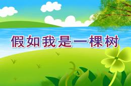 大班语言诗歌假如我是一棵树PPT课件