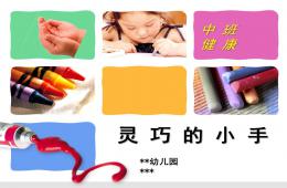 中班健康说课稿灵巧的小手PPT课件