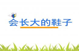 大班语言会长大的鞋子PPT课件