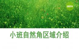 幼儿园小班自然角区域介绍PPT课件