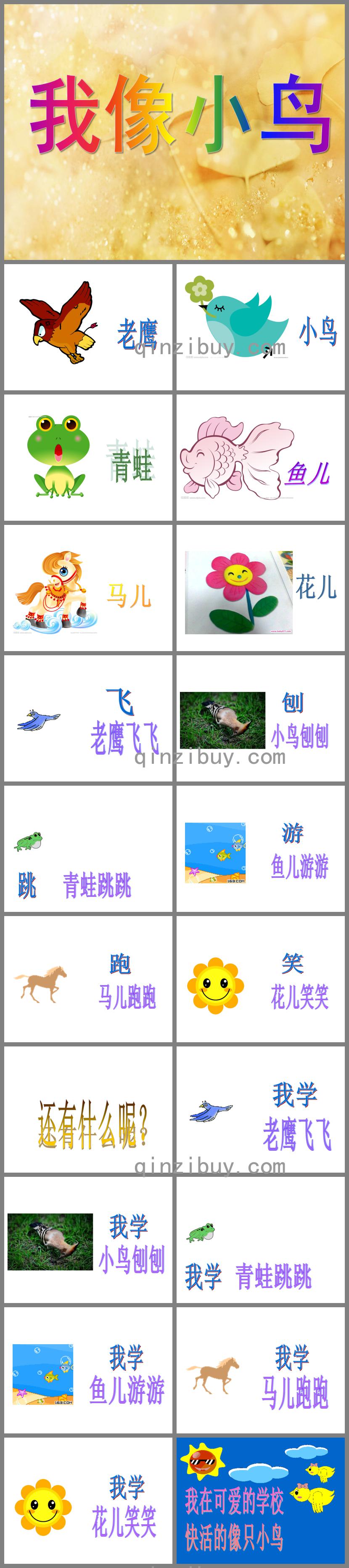 大班语言我像小鸟PPT课件