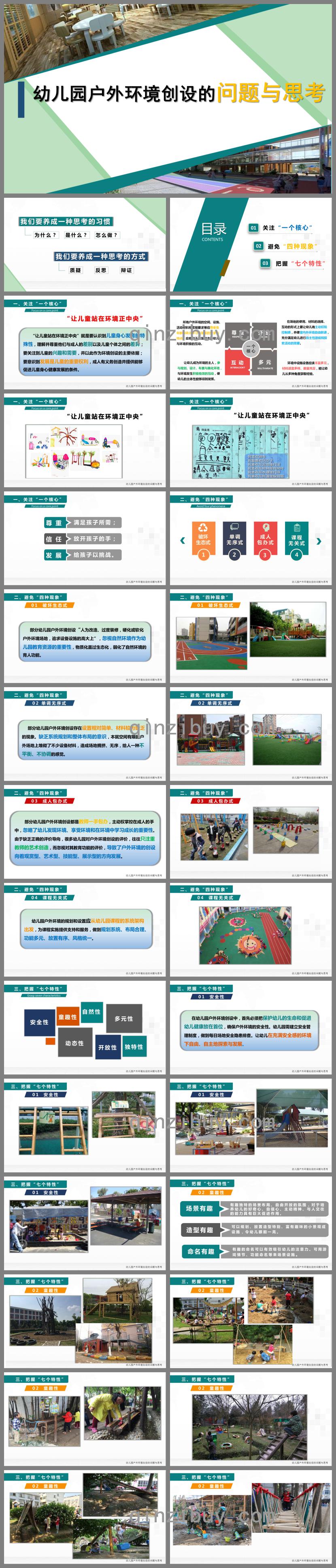 幼儿园户外环境创设的问题与思考讲座PPT课件