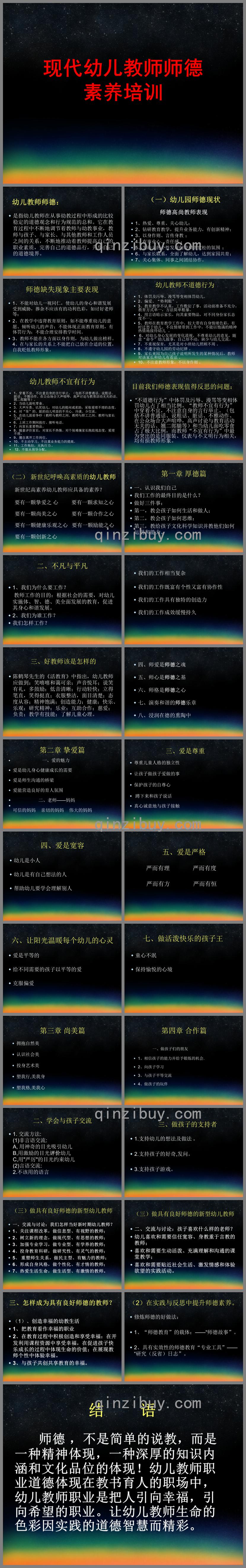 幼儿教师师德培训PPT课件