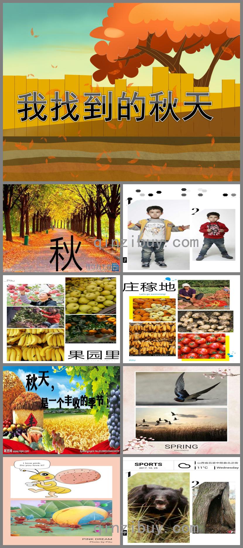 小班语言我找到的秋天PPT课件