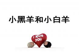 小班语言活动小黑羊和小白羊PPT课件