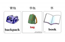 幼儿园英语学习用品单词图片PPT课件
