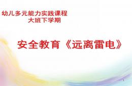 大班安全远离雷电PPT课件