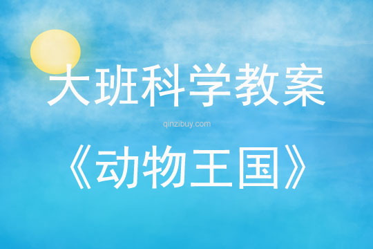 大班科学活动动物王国教案反思