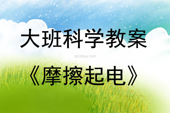 大班科学摩擦起电教案反思