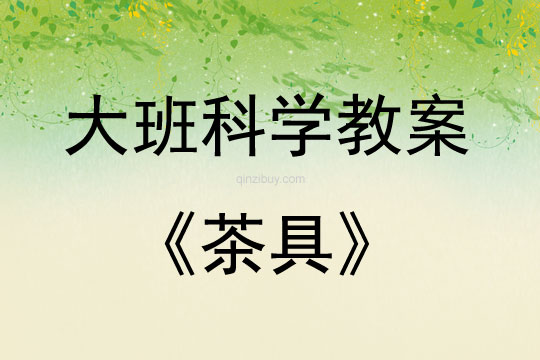 大班科学活动教案：茶具教案