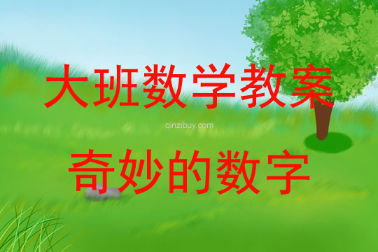 大班数学活动教案：奇妙的数字教案(附教学反思)