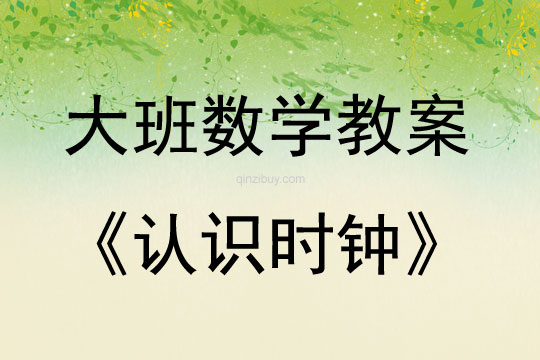 大班数学认识时钟教案反思