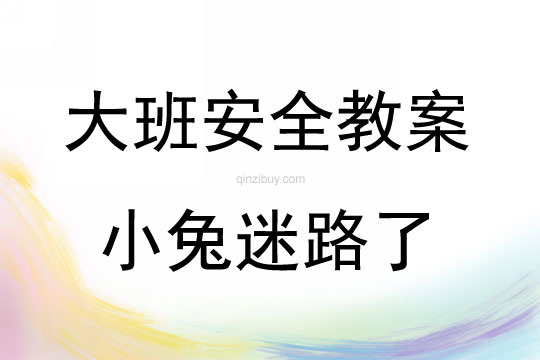 大班安全活动教案：小兔迷路了教案(附教学反思)