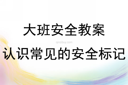 大班安全认识常见的安全标记教案反思
