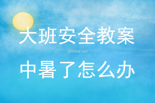 大班安全活动教案：中暑了怎么办教案