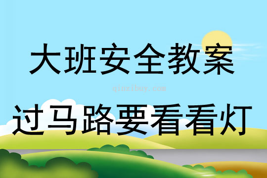 大班安全过马路要看看灯教案反思