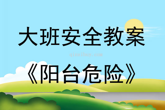 大班安全教育活动阳台危险教案反思