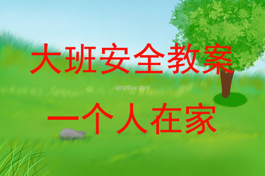 大班安全活动教案：一个人在家教案