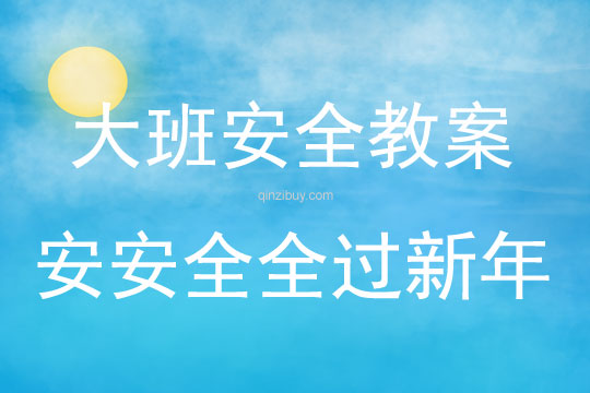 大班安全安安全全过新年教案