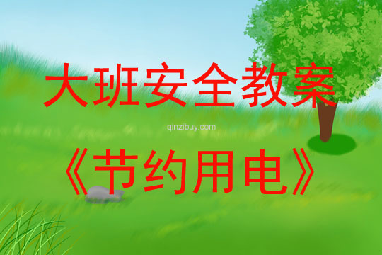 大班安全活动教案：节约用电教案(附教学反思)