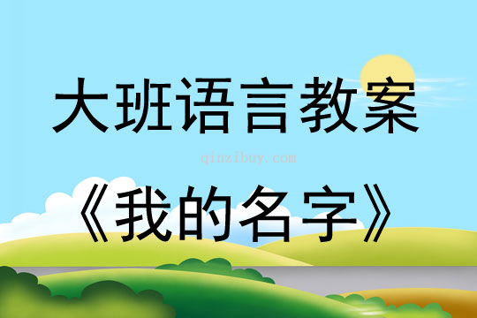 大班语言活动我的名字（书法）教案反思