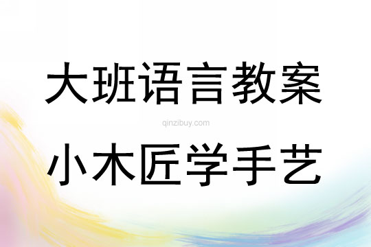 大班语言活动小木匠学手艺教案反思