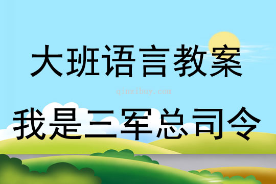 大班语言活动我是三军总司令教案反思