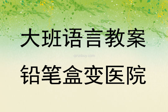大班语言活动铅笔盒变医院教案反思