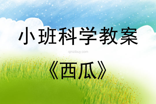 小班科学活动教案：西瓜教案