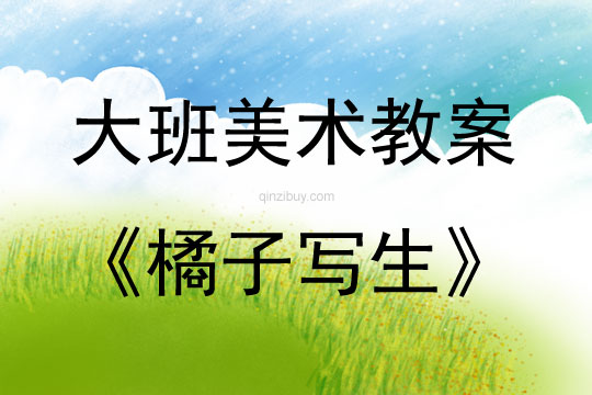 大班美术橘子写生教案反思