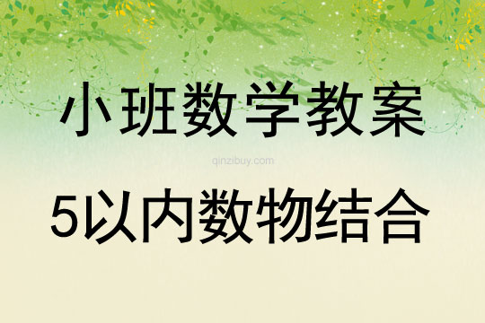 小班数学活动5以内数物结合教案反思