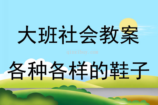 大班社会活动教案：各种各样的鞋子教案(附教学反思)