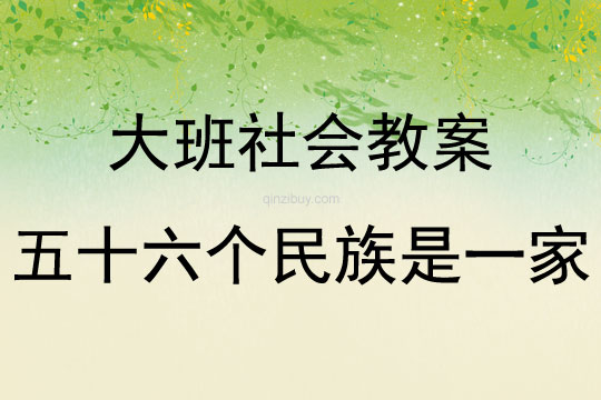 大班社会《五十六个民族是一家》教案反思