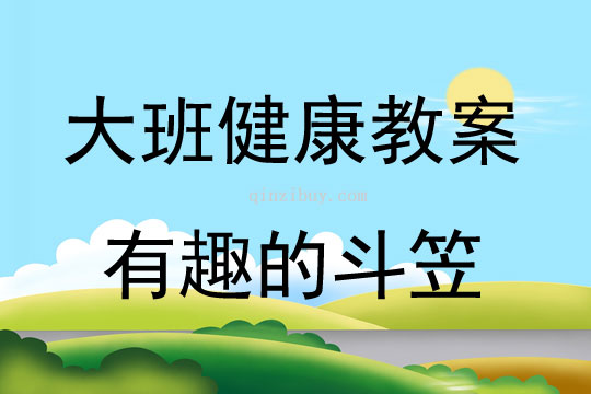 大班健康活动有趣的斗笠教案反思
