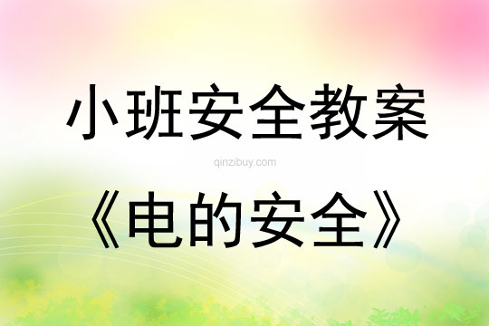 小班安全活动教案：电的安全教案