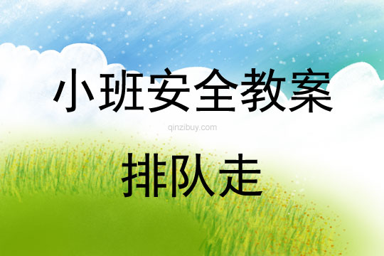 小班安全活动教案：排队走教案