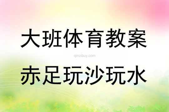 大班体育游戏活动教案：赤足玩沙玩水教案(附教学反思)
