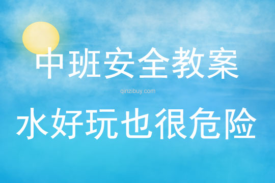 中班安全水好玩也很危险教案