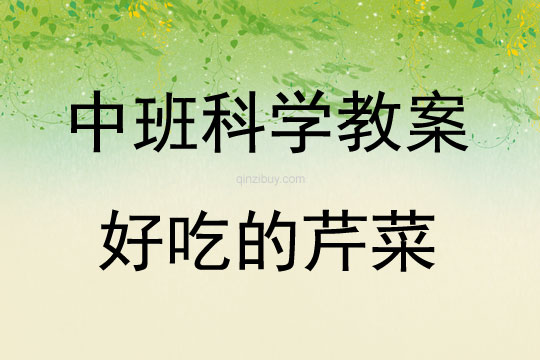 中班科学活动好吃的芹菜教案反思