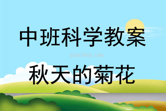 中班科学秋天的菊花教案反思