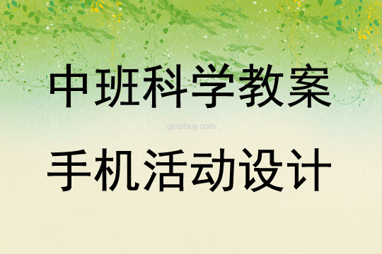 中班科学手机活动设计教案反思