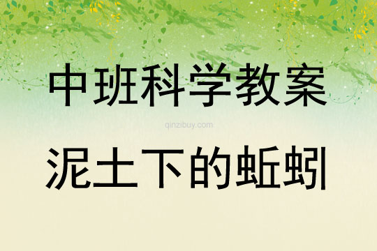 中班科学泥土下的蚯蚓教案反思
