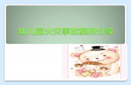 幼儿园火灾案例分享PPT课件